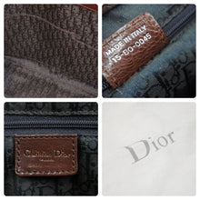 Load image into Gallery viewer, ChristianDior クリスチャンディオール トートバッグ ヴィンテージ ロゴモチーフ フラワー刺繍 ブラウン 良品 中古 46173