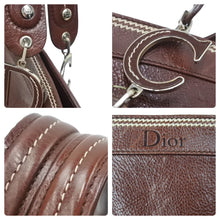 Load image into Gallery viewer, ChristianDior クリスチャンディオール トートバッグ ヴィンテージ ロゴモチーフ フラワー刺繍 ブラウン 良品 中古 46173