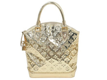 Load image into Gallery viewer, ルイヴィトン LOUIS VUITTON LV ロックイット モノグラム ミロワール ハンドバッグ ゴールド M95450 美品 中古 46177