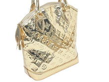 Load image into Gallery viewer, ルイヴィトン LOUIS VUITTON LV ロックイット モノグラム ミロワール ハンドバッグ ゴールド M95450 美品 中古 46177