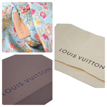 Load image into Gallery viewer, LOUIS VUITTON ルイ ヴィトン パウチィ M95383 モノグラムデニムパッチワーク グレー ハンドバッグ ポーチ 美品 中古 46181