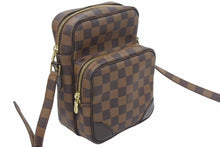 Load image into Gallery viewer, 極美品 LOUIS VUITTON ルイ・ヴィトン ダミエ アマゾン ショルダーバッグ 斜め掛け SPオーダー ブラウン N48074 中古 46191