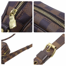 Load image into Gallery viewer, 極美品 LOUIS VUITTON ルイ・ヴィトン ダミエ アマゾン ショルダーバッグ 斜め掛け SPオーダー ブラウン N48074 中古 46191