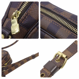 極美品 LOUIS VUITTON ルイ・ヴィトン ダミエ アマゾン ショルダーバッグ 斜め掛け SPオーダー ブラウン N48074 中古 46191