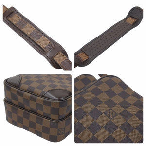 極美品 LOUIS VUITTON ルイ・ヴィトン ダミエ アマゾン ショルダーバッグ 斜め掛け SPオーダー ブラウン N48074 中古 46191