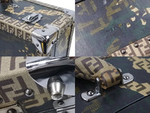 Load image into Gallery viewer, FENDI フェンディ トランク ズッキーノ ズッカ柄 カモ カモフラージュ 迷彩グリーン 7VV059 美品 中古 46211