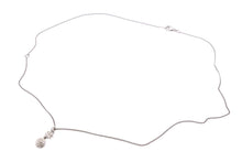 Load image into Gallery viewer, CHANEL シャネル ネックレス ココマーク ラインストーン ボール アクセサリー B11P 3.3g メタル シルバー 美品 中古 46233