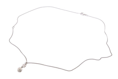 CHANEL シャネル ネックレス ココマーク ラインストーン ボール アクセサリー B11P 3.3g メタル シルバー 美品 中古 46233