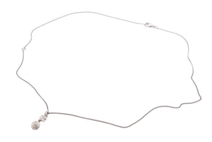 CHANEL シャネル ネックレス ココマーク ラインストーン ボール アクセサリー B11P 3.3g メタル シルバー 美品 中古 46233