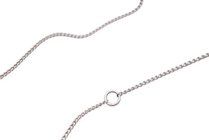 CHANEL シャネル ネックレス ココマーク ラインストーン ボール アクセサリー B11P 3.3g メタル シルバー 美品 中古 46233