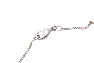 CHANEL シャネル ネックレス ココマーク ラインストーン ボール アクセサリー B11P 3.3g メタル シルバー 美品 中古 46233