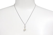 Load image into Gallery viewer, CHANEL シャネル ネックレス ココマーク ラインストーン ボール アクセサリー B11P 3.3g メタル シルバー 美品 中古 46233
