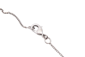 CHANEL シャネル ネックレス ココマーク ラインストーン ボール アクセサリー B11P 3.3g メタル シルバー 美品 中古 46233
