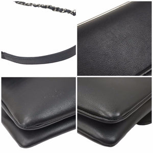 CHANEL シャネル フラップバッグ 2WAYバッグ ショルダーバッグ 26番台 ロゴプレート ラムスキン 美品 中古 46237