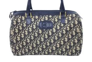 ChristianDior クリスチャンディオール ミニボストンバッグ ハンドバッグトロッター柄 総柄 キャンバス 良品 中古 46238