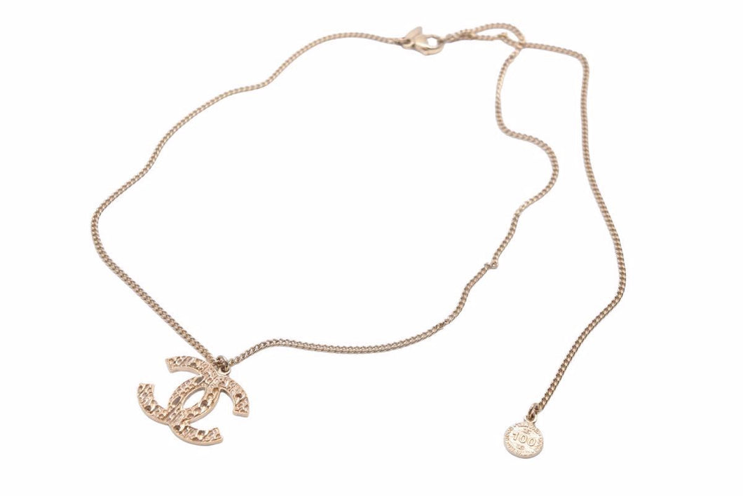 CHANEL シャネル ココマーク ネックレス ペンダント アクセサリー 12.6g 14C GP ゴールド 美品 中古 46239