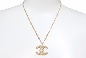 CHANEL シャネル ココマーク ネックレス ペンダント アクセサリー 12.6g 14C GP ゴールド 美品 中古 46239
