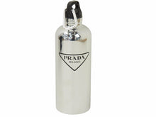 画像をギャラリービューアに読み込む, 新品未使用 PRADA プラダ ウォーターボトル タンブラー 水筒 三角ロゴプレート 500ml ステンレス シルバー ブラック 46244 正規品