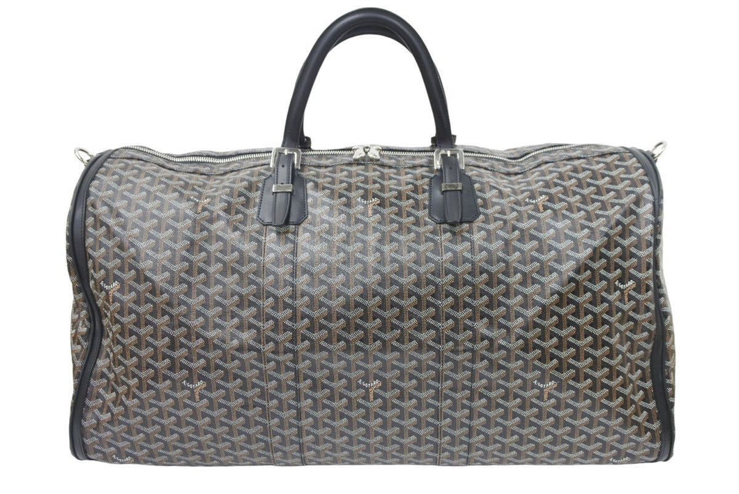 激レア GOYARD ゴヤール クロワジュール60 ボストンバッグ ハンドバッグ ノワール ブラック 美品 46245