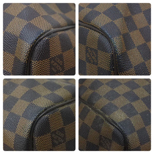 LouisVuitton ルイヴィトン ダミエ キーポル50 ボストンバッグ ハンドバッグ コーティングキャンバス ブラウン 美品 中古 46253