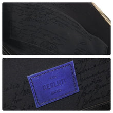 Load image into Gallery viewer, BERLUTI ベルルッティ カリグラフィ ニノGM クラッチバッグ ドキュメントフォルダーレザー ネイビーグラデーション 中古 美品 46257