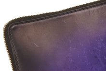 Load image into Gallery viewer, BERLUTI ベルルッティ カリグラフィ ニノGM クラッチバッグ ドキュメントフォルダーレザー ネイビーグラデーション 中古 美品 46257