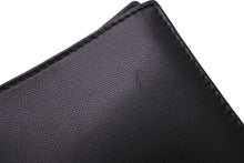 Load image into Gallery viewer, LOEWE ロエベ 二つ折り財布 カードケース 札入れ アナグラム ワンポイントロゴ 0008747115 ナッパレザー ブラック 美品 中古 46268