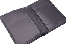 Load image into Gallery viewer, LOEWE ロエベ 二つ折り財布 カードケース 札入れ アナグラム ワンポイントロゴ 0008747115 ナッパレザー ブラック 美品 中古 46268