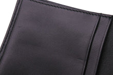 Load image into Gallery viewer, LOEWE ロエベ 二つ折り財布 カードケース 札入れ アナグラム ワンポイントロゴ 0008747115 ナッパレザー ブラック 美品 中古 46268