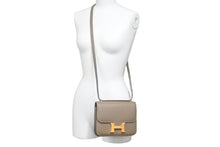 Load image into Gallery viewer, HERMES エルメス ショルダーバッグ ミニ コンスタンス3 エトゥープ/ゴールド金具 ヴォーエプソン U刻印 中古 46294