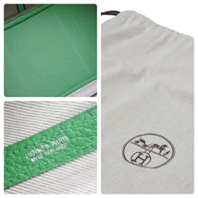 Load image into Gallery viewer, 新品同様品 HERMES エルメス ガーデンパーティPM カントリー バンブー 緑 グリーン X刻 中古 46296