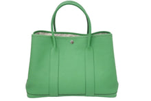 Load image into Gallery viewer, 新品同様品 HERMES エルメス ガーデンパーティPM カントリー バンブー 緑 グリーン X刻 中古 46296