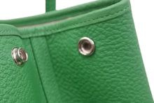Load image into Gallery viewer, 新品同様品 HERMES エルメス ガーデンパーティPM カントリー バンブー 緑 グリーン X刻 中古 46296