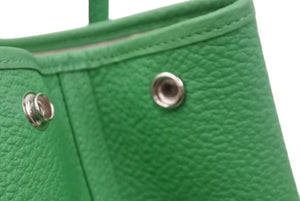 新品同様品 HERMES エルメス ガーデンパーティPM カントリー バンブー 緑 グリーン X刻 中古 46296