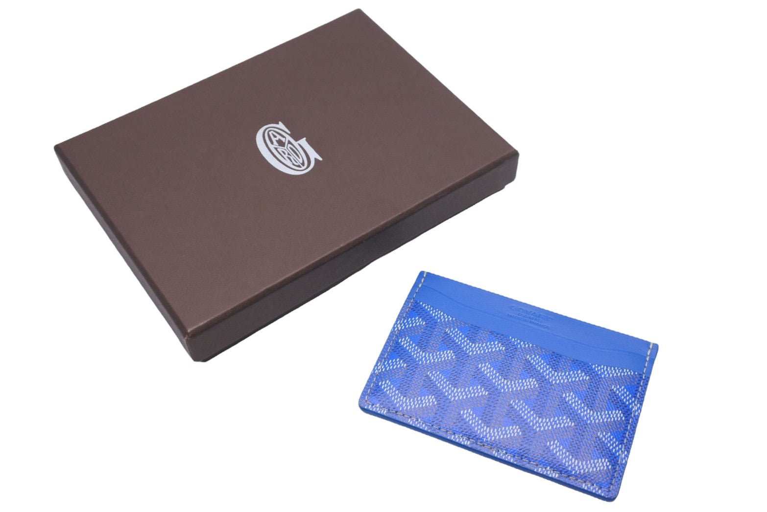 極美品 GOYARD ゴヤール カードケース サンシェルピス ヘリンボーン柄 
