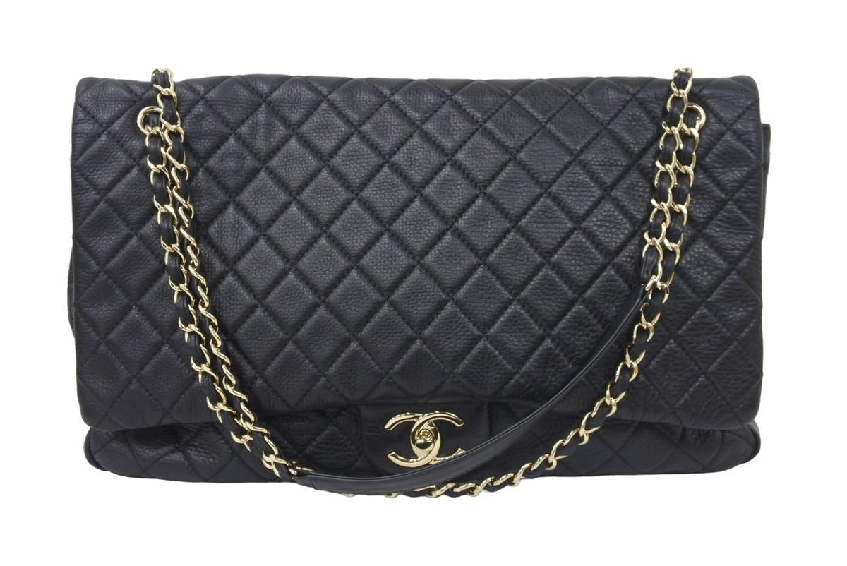 新品同様 CHANEL シャネル ジャンボ マトラッセ ショルダーバッグ 