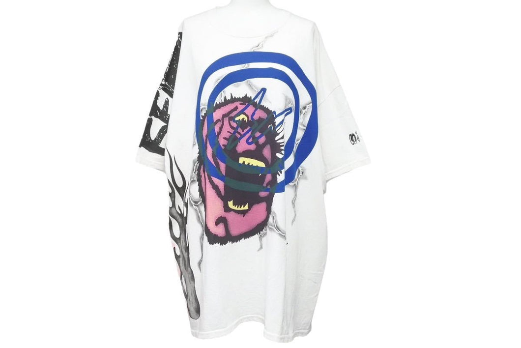 CACTUS JACK×FRAGMENT カクタスジャック フラグメント 21SS サンライズ Tシャツ トラヴィススコット ホワイト XL 美品 中古 46347