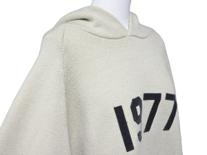 Fear of God フィアーオブゴッド ESSENTIALS 1977 ニットパーカー ベージュ RN#090233 XL 中古 46352