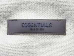 Fear of God フィアーオブゴッド ESSENTIALS 1977 ニットパーカー ベージュ RN#090233 XL 中古 46352