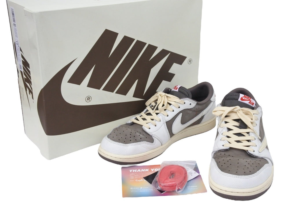 NIKE ナイキ AIR JORDAN 1 LOW OG SP トラヴィススコット スニーカー DM7866-162 グレー サイズ30cm 美品 中古 46354
