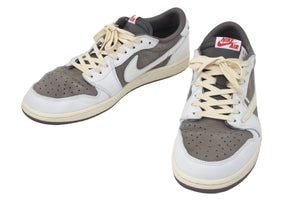 NIKE ナイキ AIR JORDAN 1 LOW OG SP トラヴィススコット スニーカー DM7866-162 グレー サイズ30cm 美品 中古 46354