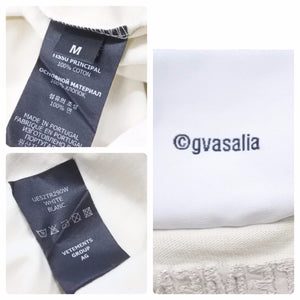 VETEMENTS ヴェトモン 22SS ダブルアナーキーオーバーサイズTシャツ ベージュ サイズM 美品 中古 46365