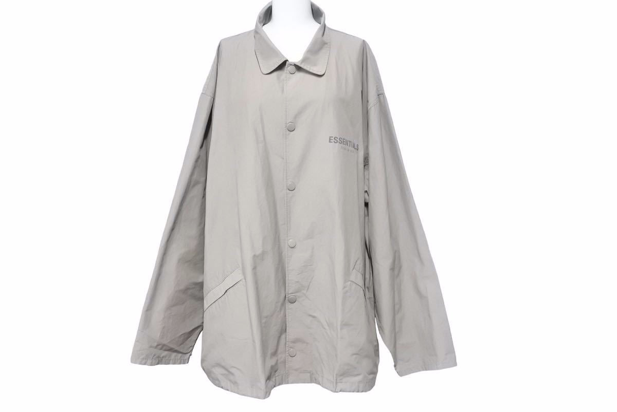ジャケット・アウター ESSENTIALS FEAR OF GOD Fear of God ESSENTIALS Gray Full Zip Jacket Fear Of God
