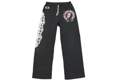 CHROME HEARTS クロムハーツ ザローリングストーンズ スウェット パンツ ブラック ボトムス ロゴ サイズM 中古 4638