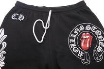 Load image into Gallery viewer, CHROME HEARTS クロムハーツ ザローリングストーンズ スウェット パンツ ブラック ボトムス ロゴ サイズM 中古 4638