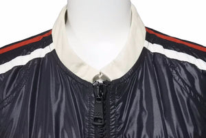 極美品 DOLCE&GABBANA ドルチェ&ガッバーナ ナイロン ジャケット ブラック ホワイト レッド G9F21T サイズ44 中古 46390