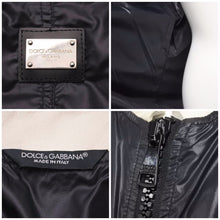 Load image into Gallery viewer, 極美品 DOLCE&amp;GABBANA ドルチェ&amp;ガッバーナ ナイロン ジャケット ブラック ホワイト レッド G9F21T サイズ44 中古 46390