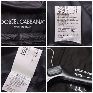 極美品 DOLCE&GABBANA ドルチェ&ガッバーナ ナイロン ジャケット ブラック ホワイト レッド G9F21T サイズ44 中古 46390