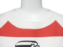Load image into Gallery viewer, CHANEL シャネル マドモアゼル トレーナー スウェット トップス ボーダー 01A ホワイト レッド 良品 中古 46393