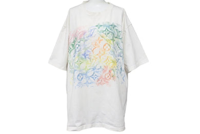 LOUISVUITTON ルイヴィトン パステルモノグラム半袖Tシャツ トップス 21SS ホワイト マルチカラー サイズ4L 良品 中古 46399